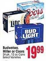 Jewel-Osco Budweiser, miller or coors offer