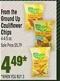 Jewel-Osco From the ground up cauliflower chips offer