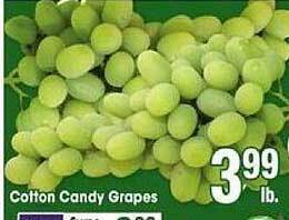 Jewel-Osco Cotton candy grapes offer