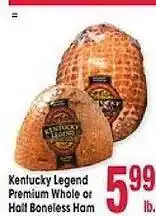 Jewel-Osco Kentucky legend premium whole or half boneless ham offer