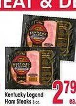 Jewel-Osco Kentucky legend ham steaks offer