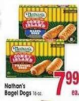 Jewel-Osco Nathan's bagel dogs offer