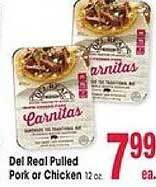 Jewel-Osco Del real pulled pork or chicken offer