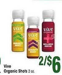 Jewel-Osco Vive organic shots offer