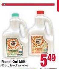 Jewel-Osco Planet oat milk offer