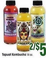 Jewel-Osco Tapuat kombucha offer