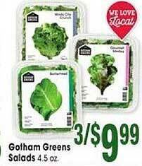 Jewel-Osco Gotham greens salads offer
