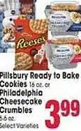 Jewel-Osco Pillsbury ready to bake cookies or philadelphia cheesecake crumbles offer