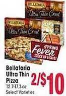 Jewel-Osco Bellatoria ultra thin pizza offer