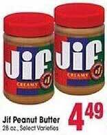 Jewel-Osco Jif peanut butter offer