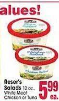 Jewel-Osco Reser's salads offer