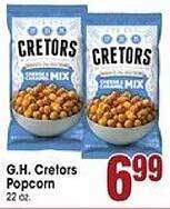 Jewel-Osco G.h. cretors popcorn offer