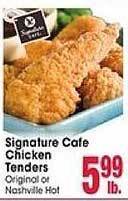 Jewel-Osco Signature cafe chicken tenders offer