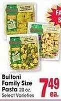 Jewel-Osco Buitoni family size pasta offer