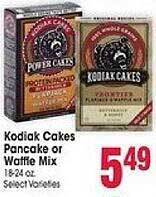 Jewel-Osco Kodiak cakes pancake or waffle mix offer