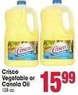 Jewel-Osco Crisco vegetable or canola oil offer