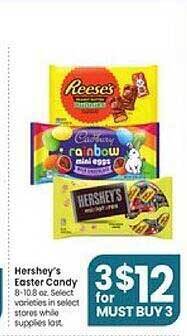 Jewel-Osco Hershey's easter candy offer