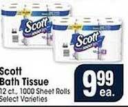 Jewel-Osco Scott bath tissue offer