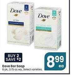Jewel-Osco Dove bar soap offer