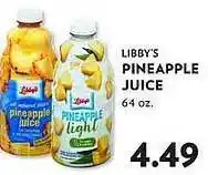 Reasors Libby's pineapple juice offer