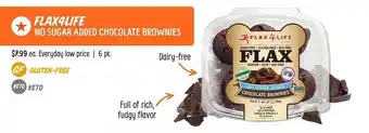 Sprouts Farmers Market Flax4life no sugar added chocolate brownies offer