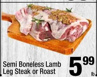Super King Markets Semi boneless lamb leg steak or roast offer