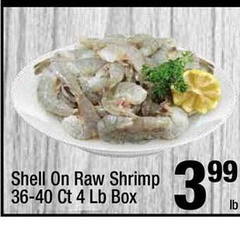 Super King Markets Shell on raw shrimp offer