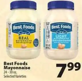 Times Supermarkets Best foods mayonnaise offer