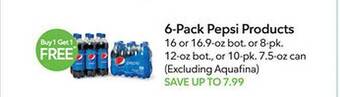 Publix 6-pack pepsi products offer