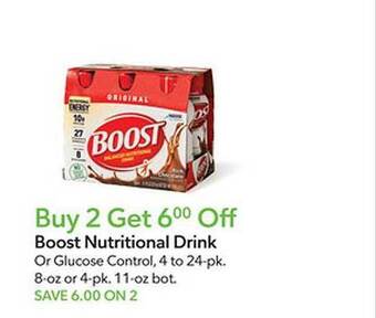 Publix Boost nutritional drink offer