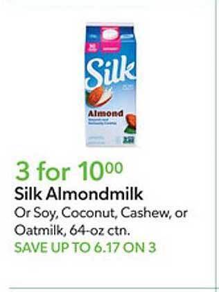 Publix Silk almondmilk offer