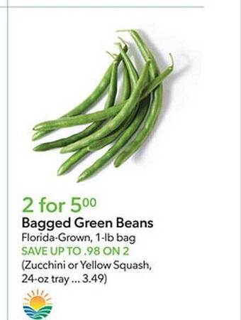 Publix Bagged green beans offer