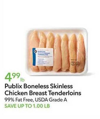 Publix Publix boneless skinless chicken breast tenderloins offer