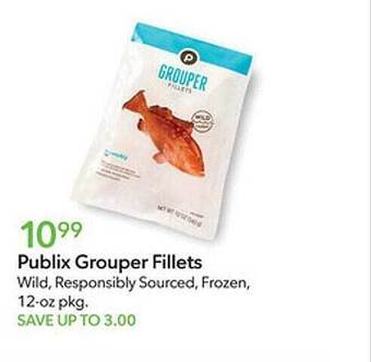 Publix Publix grouper fillets offer