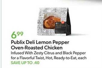 Publix Publix deli lemon pepper oven-roasted chicken offer