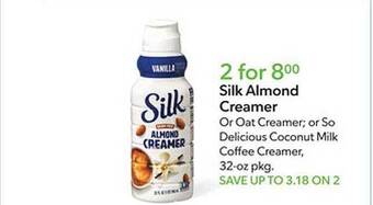 Publix Silk almond creamer offer