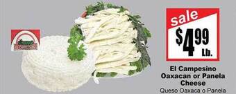 Rancho Markets El campesino oaxacan or panela cheese offer