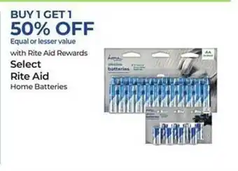 Rite Aid Select rite aid home batteries offer