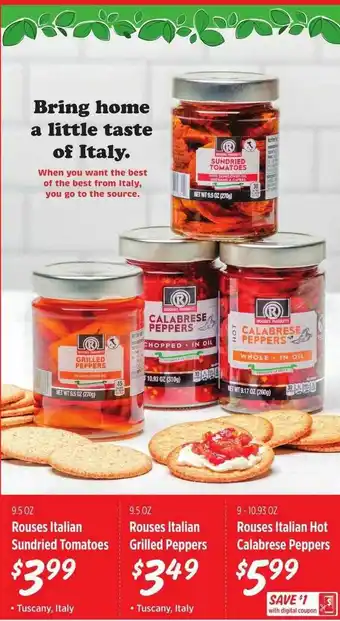 Rouses Rouses italian sundried tomatoes, grilled peppers or hot calabrese peppers offer