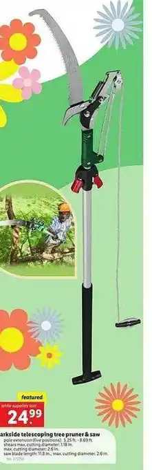 Weis Markets Parkside telescoping tree pruner & saw offer