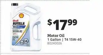 Tractor Supply Company Motor oil 1 gallon - t4 15w-40 offer