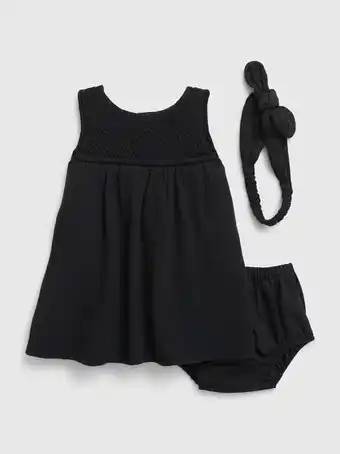 Baby crochet dress set