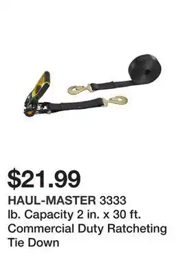 Harbor Freight Tools 3333 lb. capacity 2 in. x 30 ft. commercial duty ratcheting tie down offer