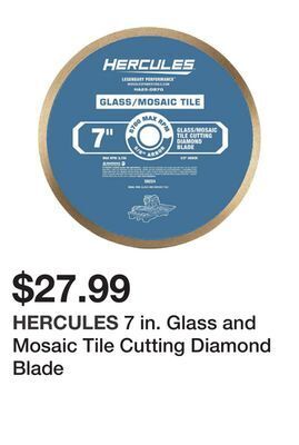 Harbor Freight Tools 7 in. glass and mosaic tile cutting diamond blade offer