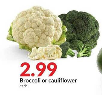 Hy-Vee Broccoli or cauliflower offer