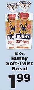 IGA Bunny soft-twist bread offer