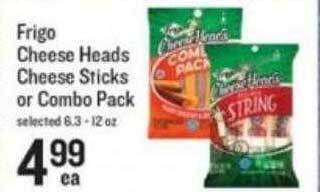 Lowes Foods Frigo cheese heads cheese sticks or combo pack offer