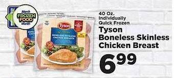 IGA Tyson boneless skinless chicken breast offer