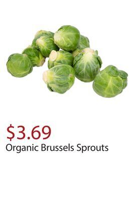 Trader Joe's Organic brussels sprouts offer