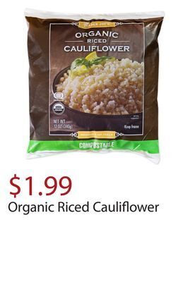 Trader Joe's Organic riced cauliflower offer